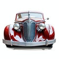 beautiful Classic car hood ornament clipart illustration Royalty Free Stock Photo