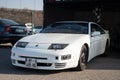 beautiful classic Japanese sports car, the white Nissan 300ZX Z32 parked