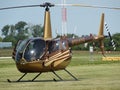 Beautiful classic Robinson R44 Raven helicopter.