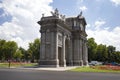 Beautiful classic traditional european architecture on the streets of the famous capital of Spain - Madrid 2018-08-11