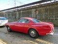 Beautiful classic vintage car Volvo P1800 parked