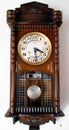 Beautiful classic wall clock on a neutral background