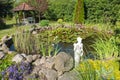 Beautiful classical garden fish pond