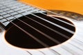 Beautiful classical six strings guitar Royalty Free Stock Photo