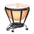 A Beautiful Classical Timpani on White Background