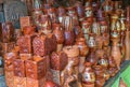 Beautiful Clay pots. Royalty Free Stock Photo