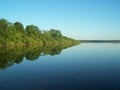 Beautiful clean lake and blue sky.