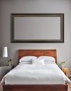 Beautiful Clean and Modern Bedroom Royalty Free Stock Photo