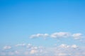 Beautiful clear blue sky with clouds patches