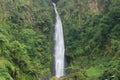 Beautiful clear river and waterfall flow in tropical forest