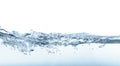 Beautiful clear water splash isolated Royalty Free Stock Photo