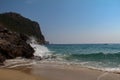 Beautiful Cleopatras Beach in Alanya in Turkey Royalty Free Stock Photo
