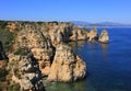 Beautiful cliff formations, Atlantic Coast, Lagos, Western Algarve,