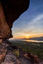 Beautiful high cliff sculpture characteristic natural style in Ubonratchathani Northeast Thailand national parkÃÂ 