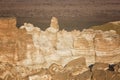 Beautiful cliffs in the canyon of the Ustyurt plateau