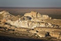 Beautiful cliffs in the canyon of the Ustyurt plateau,  Uzbekistan Royalty Free Stock Photo