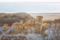 Beautiful cliffs in the canyon of  Ustyurt plateau, Uzbekistan Royalty Free Stock Photo