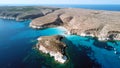 beautiful cliffs mountain peaks in the sea