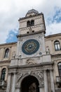 The ancient clock tower in Padua in the Veneto Italy Royalty Free Stock Photo