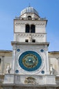 Beautiful clock tower in Padua in the Veneto (Italy)