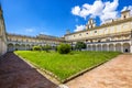 Beautiful cloister and gardens of San Martino Certosa di San Martino or chartreuse of Saint Martin in springtime, Naples, Italy Royalty Free Stock Photo