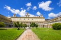 Beautiful cloister and gardens of San Martino Certosa di San Martino or chartreuse of Saint Martin in springtime, Naples, Italy Royalty Free Stock Photo