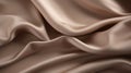 Beautiful Close Up Of Beige Silk Background With Taupe Twill Texture