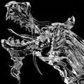 Fierce Roaring Dragon Ice Sculpture