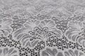 Beautiful close up of lace fabric with textile texture background Royalty Free Stock Photo