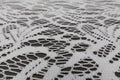 Beautiful close up of lace fabric with textile texture background Royalty Free Stock Photo