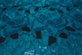 Beautiful closeup of blue lace fabric with textile texture background Royalty Free Stock Photo