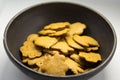 A beautiful closeup of home made gingerbread cookies. Royalty Free Stock Photo