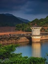 Beautiful closeup of a reservoir building in Lavasa city, Maharashtra