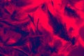 Beautiful closeup textures abstract colorful dark black red and pink feathers and darkness pattern feather wall and background and