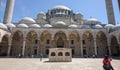 Beautiful Closeup view of Suleymaniye Mosque in Istanbul Turkey Royalty Free Stock Photo