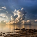 Beautiful cloud above the ocean at Borneo, Sabah.