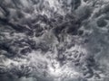 Beautiful cloud for background - Picture of a dark gray cloud It's a warning sign that a rainstorm is coming