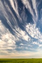 Beautiful cloud formation over the Taunus low mountain range Royalty Free Stock Photo