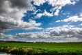 Beautiful cloud formation in the summersky