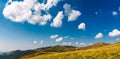 Beautiful cloud formations on a deep blue sky Royalty Free Stock Photo