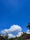 A beautiful cloud like a cottom candy Royalty Free Stock Photo