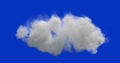 Beautiful Cloud morphing, Seamless Loop, Blue Screen Chromakey, 4K