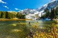 Dramatic scenery in high mountains in Telluride, Colorado, in summer Royalty Free Stock Photo