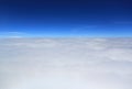 The Beautiful cloud sky view from aeroplane window Royalty Free Stock Photo