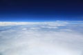 The Beautiful cloud sky view from aeroplane window Royalty Free Stock Photo