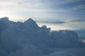 Beautiful cloud, view from the window of an airplane Royalty Free Stock Photo
