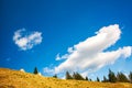 Beautiful clouds. Awesome mountain landscape, nature and its beauty, located on the Red Mountain, Romania