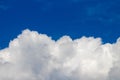 Beautiful clouds with blue sky background. Nature weather, cloud