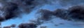 Beautiful clouds and blue sky panorama in high resolution Royalty Free Stock Photo