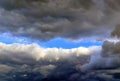 Beautiful clouds and blue sky panorama in high resolution Royalty Free Stock Photo